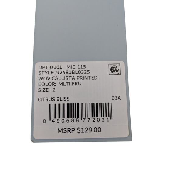 NWT Antonio Melani Sz 2 CLIO Collection Citrus Crop Top $129 - Picture 6 of 6